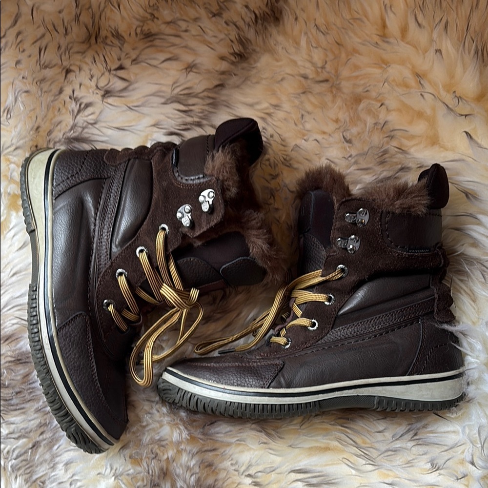 Pajar winter rain warm boots leather Fur Lining waterproof